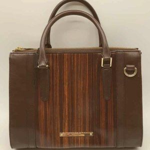 Brahmin Anywhere Convertible Style Pecan Melbourne Leather Satchel
